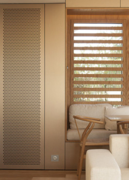 Millimètre ébéniste agencement nantes meuble salon doré guillot-louis