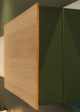 Millimètre ébéniste agencement nantes meuble vert salle de bain isabelle