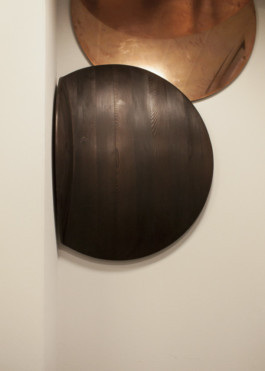 Millimètre ébéniste agencement nantes installation rivet œuvre d'art nacarat jardin de la châtelaine