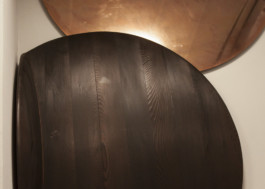 Millimètre ébéniste agencement nantes installation rivet œuvre d'art nacarat jardin de la châtelaine