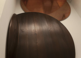 Millimètre ébéniste agencement nantes installation rivet œuvre d'art nacarat jardin de la châtelaine